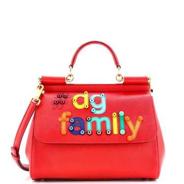 バッグ D&G Patchwork Leather Boston Bag DG Girls bag in patchwork denim and plain calfskin in Denim