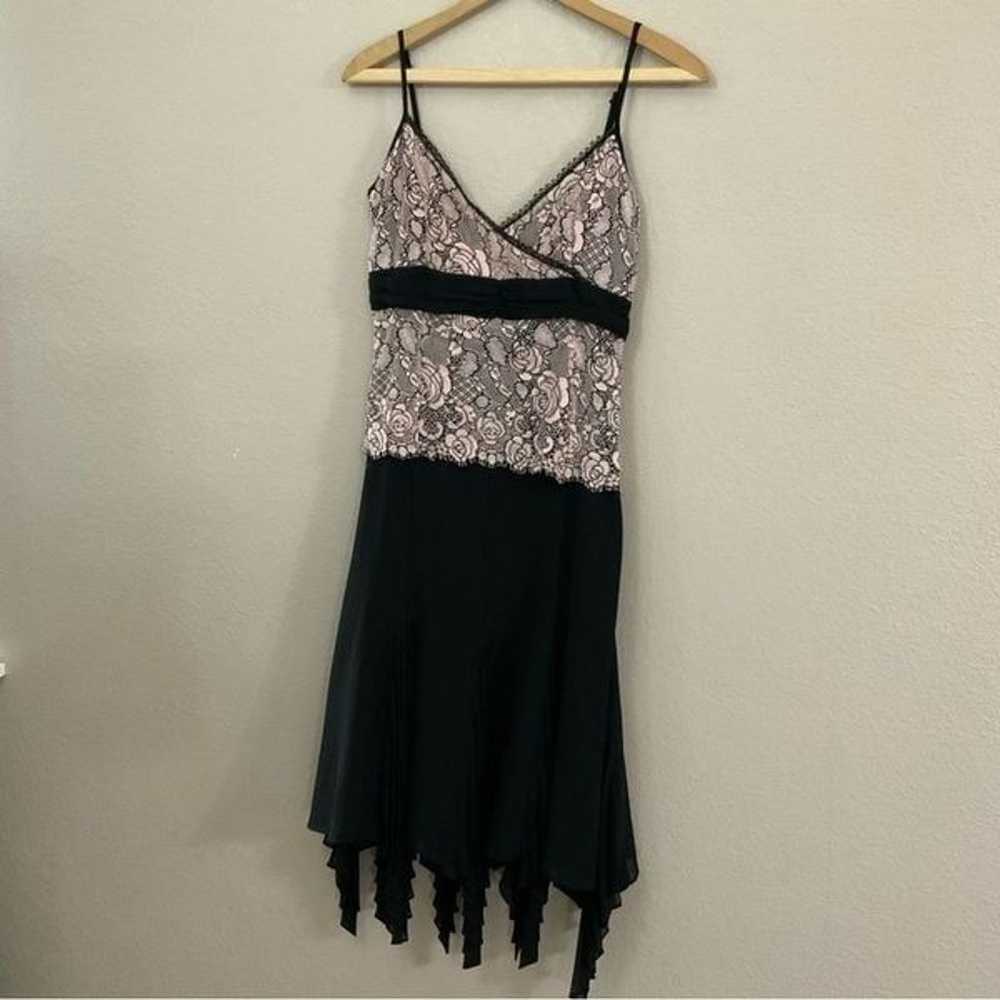 Karen Millen lace black and pink cocktail dress s… - image 6