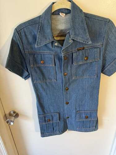 ジャケット・アウター 70s- FARAH denim safari jacket 1970s Short Sleeve Safari Jacket