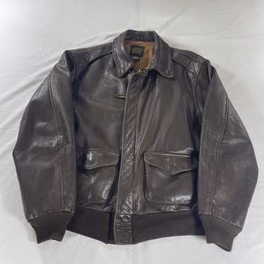 Avirex a-2/flight jacket/42/leather/brw/1978-01 - Gem