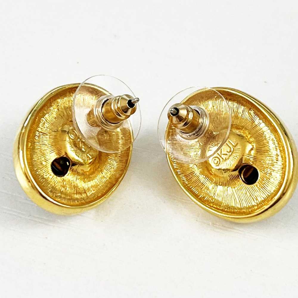 KJL Kenneth Jay Lane Vintage Cabochon Earrings - image 5