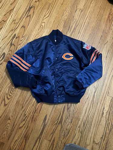 80年代 NFL BEARS スカジャン M Chicago bears satin jacket - Gem