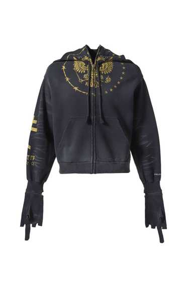 PROJECT GR サイズ2 ZIP HOODIE ブラック PROJECT GR GIANT ZIP HOODIE / BLK