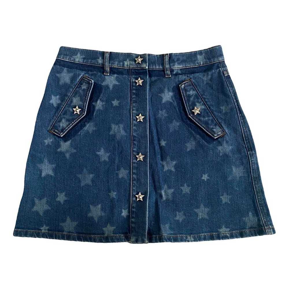 ミニスカート Valentino Garavani Denim Mini Skirt Denim Mini Skirt for Woman in Blue | Valentino CA