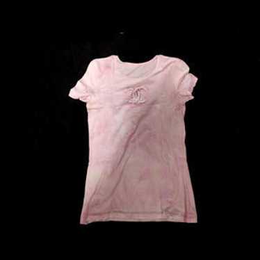 超希少✨CHANEL シャツ　40サイズ　ピンク Chanel 99S Pink Cherry CC Vintage Top 40 / 6 | Mightychic