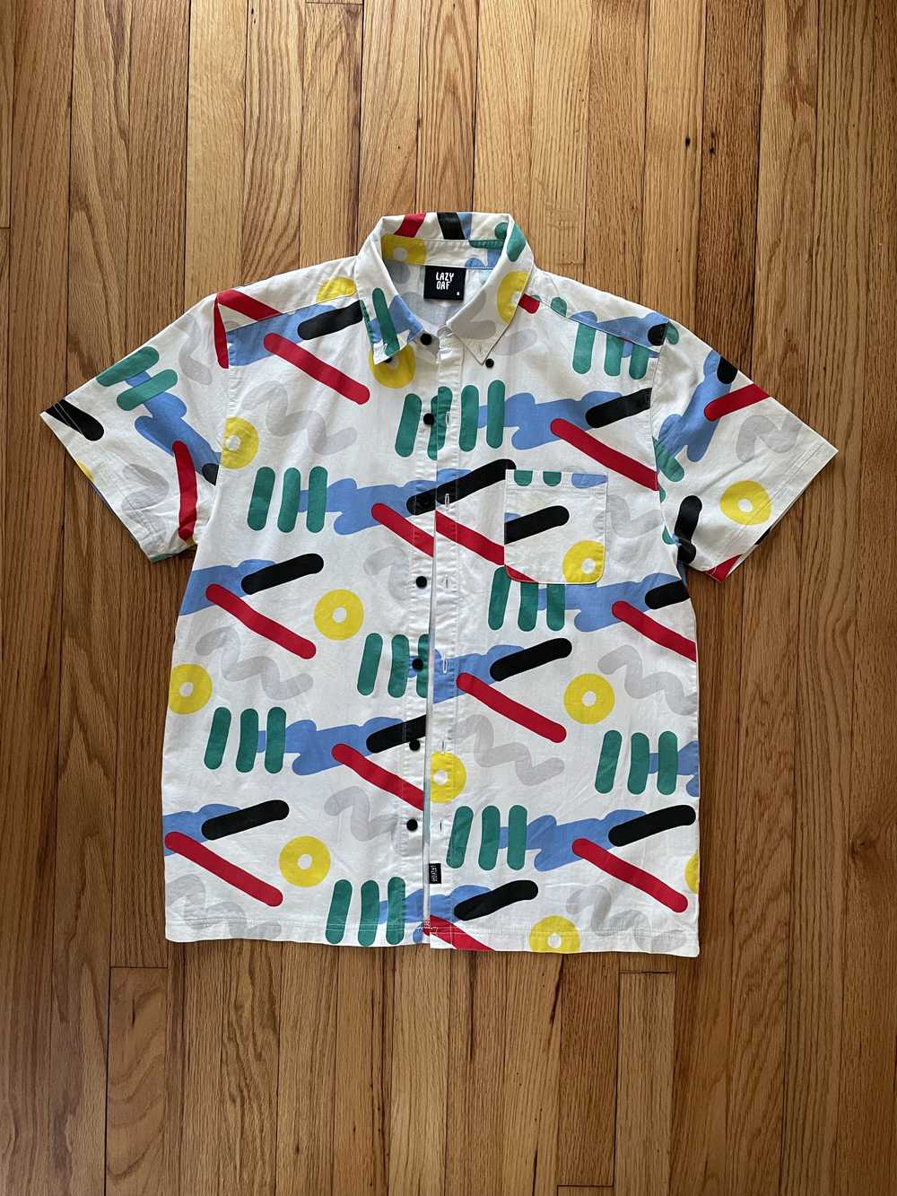 Lazy Oaf Lazy Oaf- All over pattern SS Button up … - image 1