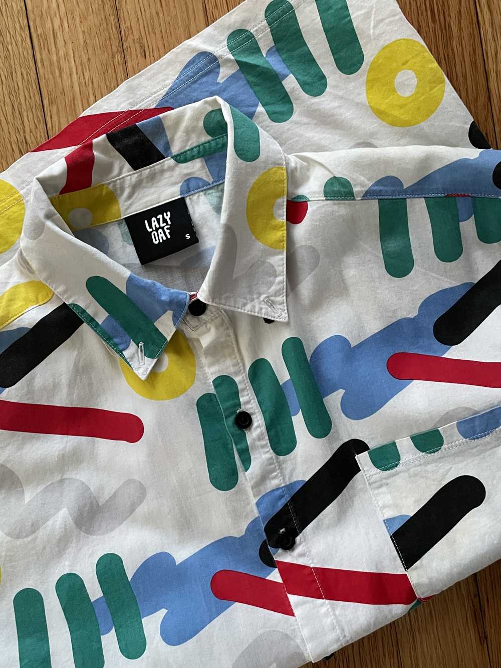 Lazy Oaf Lazy Oaf- All over pattern SS Button up … - image 4