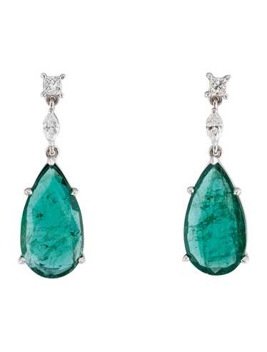 Earrings Rhodium-Plated 18K White Gold - image 1