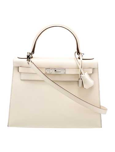 Hermès Top Handle Bag Craie Epsom Leather Palladiu
