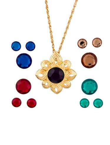 Kenneth Jay Lane Gold-Tone Metal & Crystal - image 1
