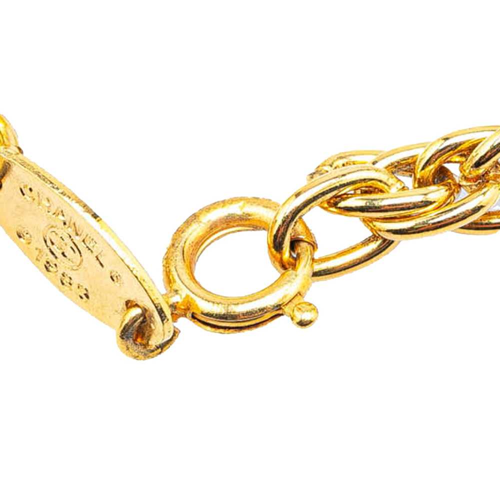 Chanel Gold Gold Plated CC Chain Bracelet - image 5