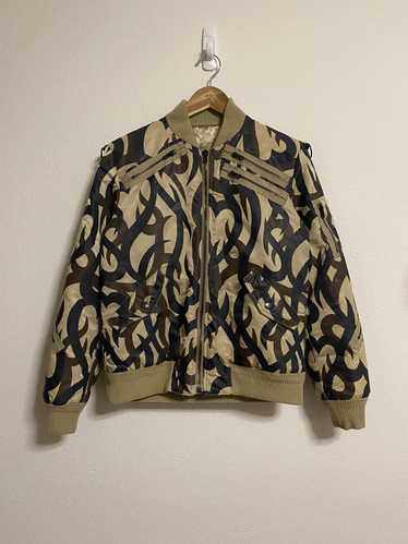 number nine ma-1 short leather bomber jk