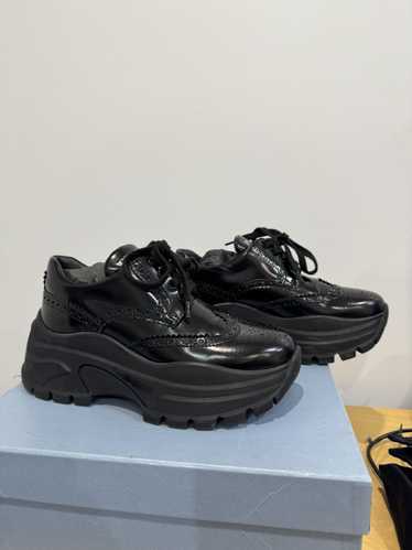 Prada silver platform brogue - Gem