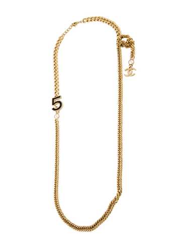 Chanel Gold-Plated Strass & Leather - image 1