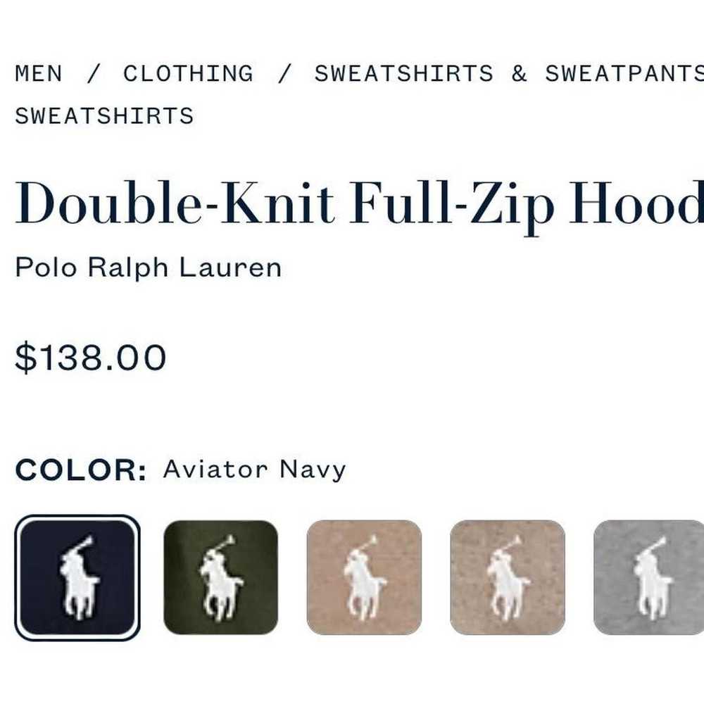 Polo Ralph Lauren Polo Ralph Lauren Double Knit Z… - image 4