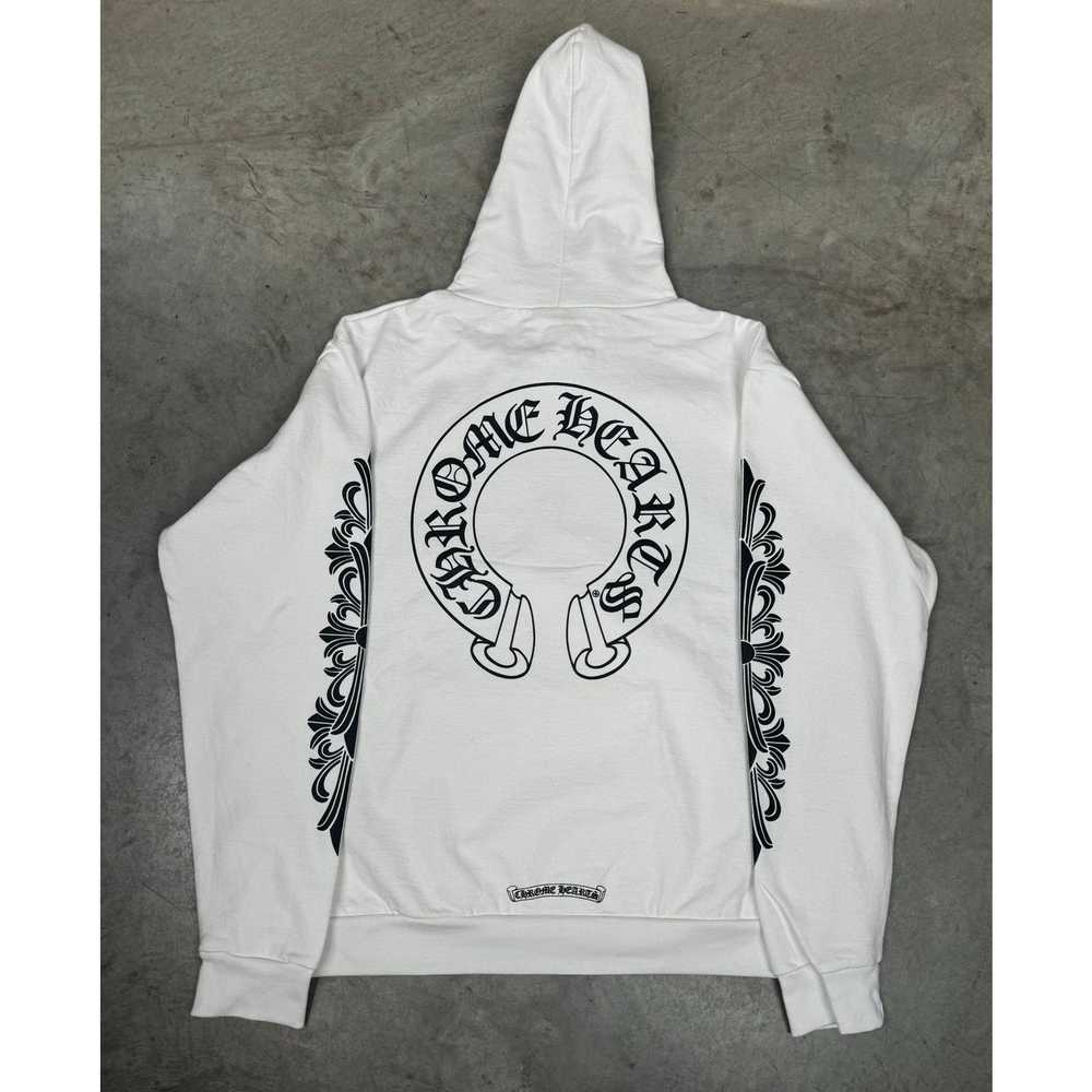 Chrome Hearts Chrome Hearts Horseshoe Hoodie White
