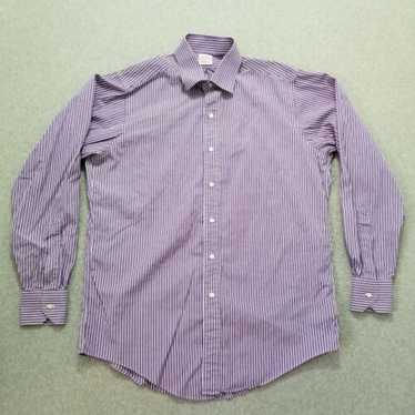 BROOKS BROTHERS ボーダー ラガーシャツ XXL パープル Brooks Brothers Striped Rugby Shirt XXL Purple Cotton Emblem