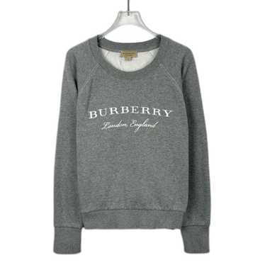 【送料&関税込】Burberry Logo Embroidered Ribbed Sweatshirt Cotton sweatshirt with logo embroidery BURBERRY - Nugnes1920