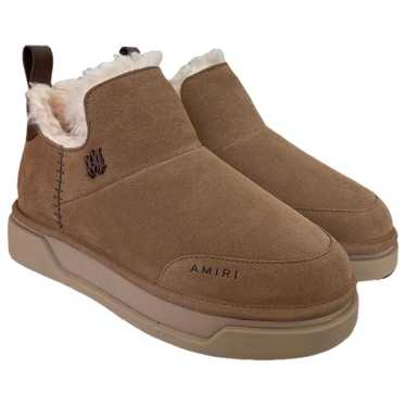 AMIRI ブーツ 43 AMIRI Skeleton high-top leather trainers SIZE 43 Colour: TAN