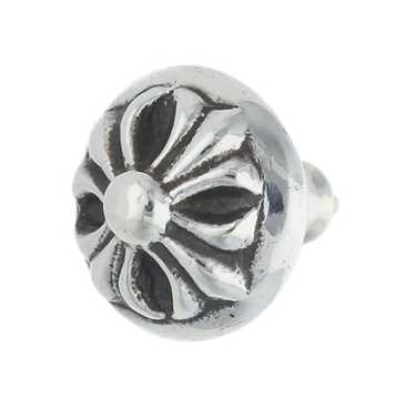 Cross Ball Stud Sterling Silver Jelwelry - Chrome World JP