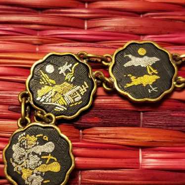 Damascene bracelet 24k gold - Gem