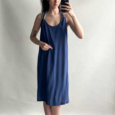 Maison Margiela 関税込 Dress wool and blue silk vintage margiela dress - Gem
