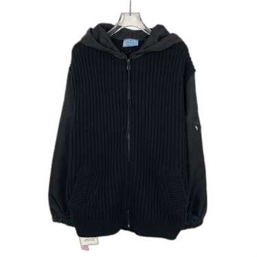 Prada zip-up hoodie black - Gem