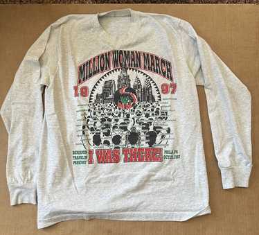 Vintage 90's Million Woman March 1997 Rap Tee Hip Hop T
