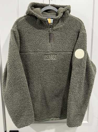 KITH Bonded シェルパ Coleman クォータージップ フーディ 2色 Kith Bonded Waffle Coleman Quarter Zip Hoodie - Nocturnal