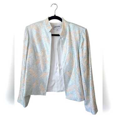 Albert Nipon Beaded Vintage Sequin Beaded Pastel F
