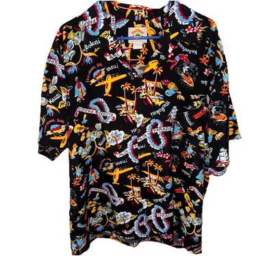 ✅80s Pineapple Juice Aloha Shirt モンゴメリー Pineapple juice mens aloha - Gem