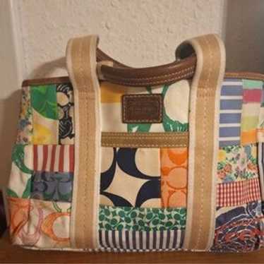 バッグ Coach Patchwork Tote bag Signature Coach Patchwork Tote Bag
