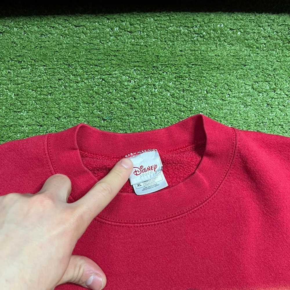 vintage winnie the pooh disney red crewneck - image 3