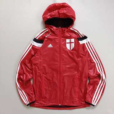 adidas AC MILAN　90s OPEL NylonJacket Vintage 90s AC Milan Adidas Bomber Jacket Opel Football