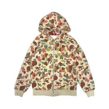 トップス Supreme Hooded zip up thermal camo L Supreme Small Box Zip Up Hooded Sweatshirt (FW24) - $158