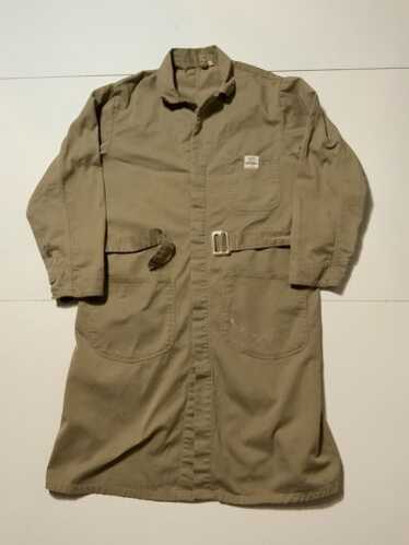 【希少vintage】1950s GPO vintage work coat Vintage 1950s European Beige Cotton Khaki Work Jacket Shop