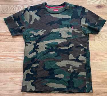 トップス SUPREME 19AW L/S POCKET TEE TRIBAL CAMO Supreme Pocket Tee Olive German Camo Size L SS19 T-Shirt | eBay