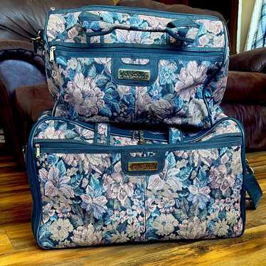 Vintage Luggage Set by Sears - 1970's Powder Blue, Fa… - Gem