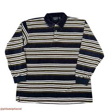 Striped velour polo - Gem