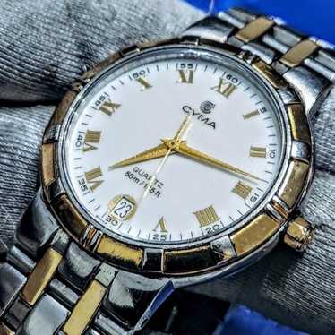 ヴィンテージCYMA Tavannes swiss 手巻時計 スモセコ ゴールド 懐中時計 CYMA 手巻き 10Kゴールドケース スモールセコンド