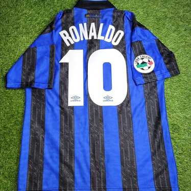 UMBRO Inter Milan Home Jersey 1997-98 Ronaldo #10 Blue Black