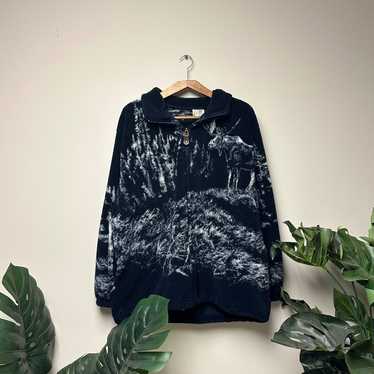 Vintage animal fleece nature - Gem