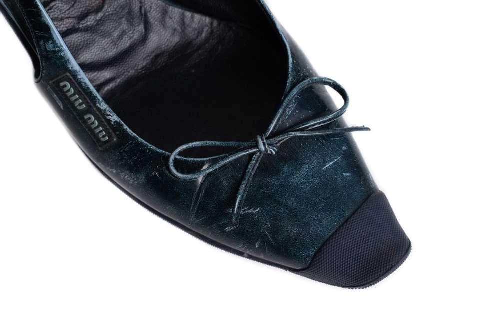 Miu Miu Miu Miu S/S2000 Leather Mules in Blue - image 9