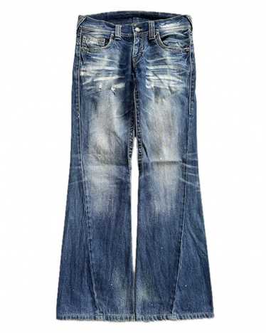 Tornado Mart Crocodile Skin Flared Lace-Up Pants – Paroxa