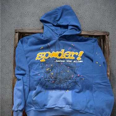 Blue sp5der hoodie - Gem Blue sp5der hoodie - Gem