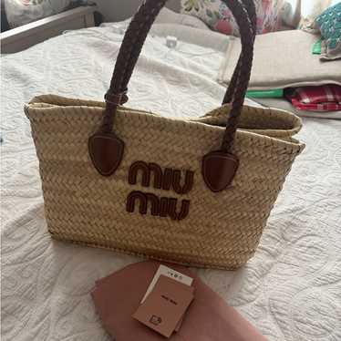 Miu miu raffia tote - Gem Miu miu raffia tote - Gem