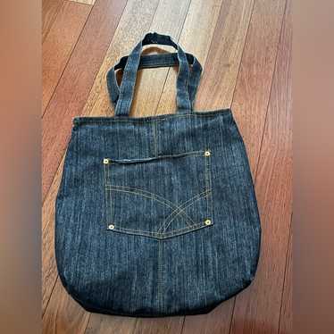 Vintage Denim Jean Tote Bag - Gem