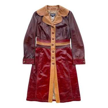 Leather trench dolce & gabbana coat - Gem