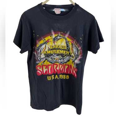 Scorpions Vintage T Shirt 1990 Crazy World Tour Conce… - Gem Scorpions Vintage T Shirt 1990 Crazy World Tour Conce… - Gem