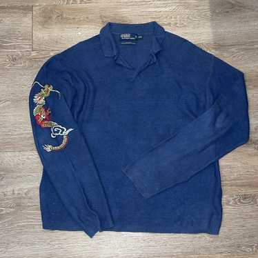 Polo Ralph Lauren Vintage Rare Mens Xxl Linen Chi… - image 1